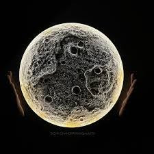 Moon Texture Art
