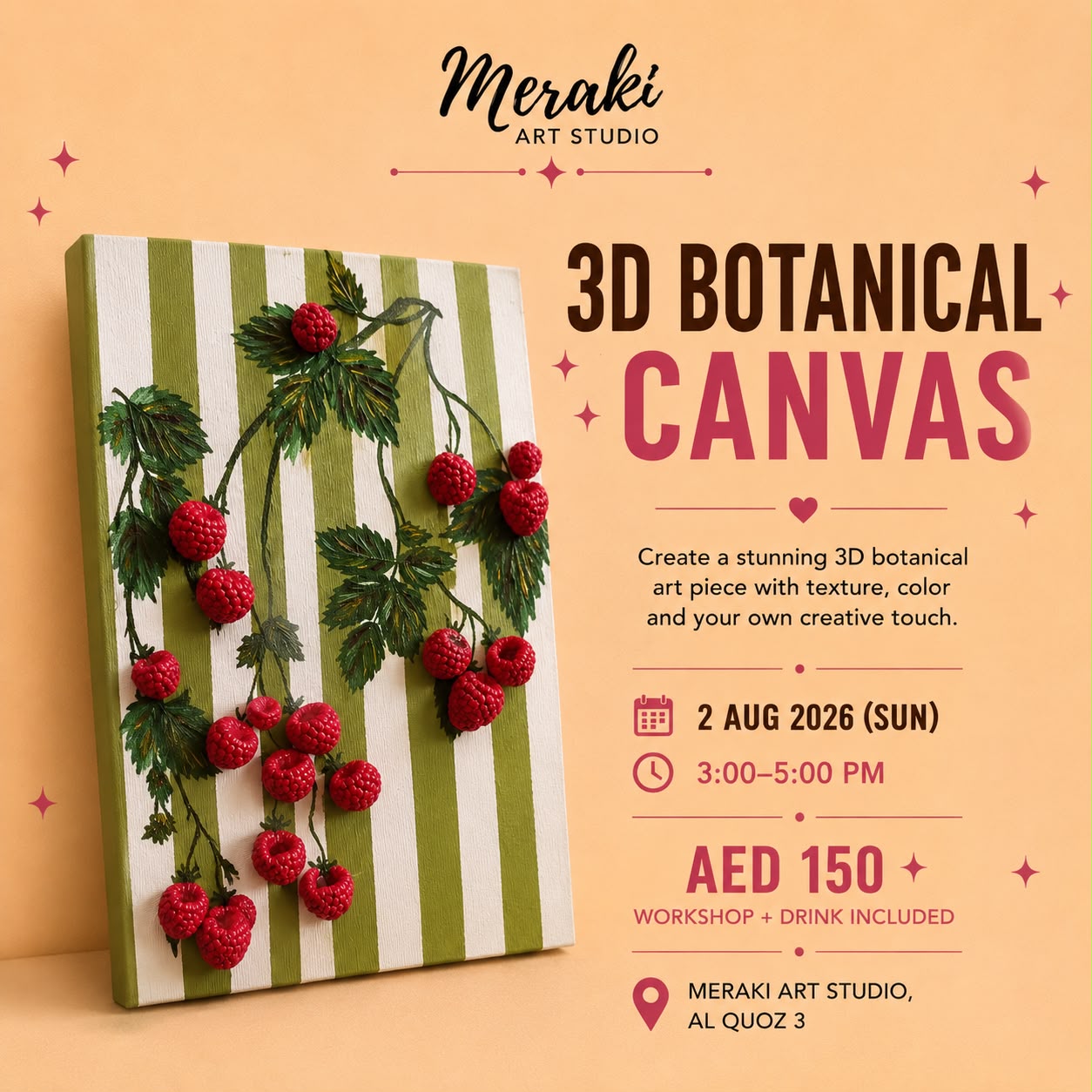 3D Botanical Canvas