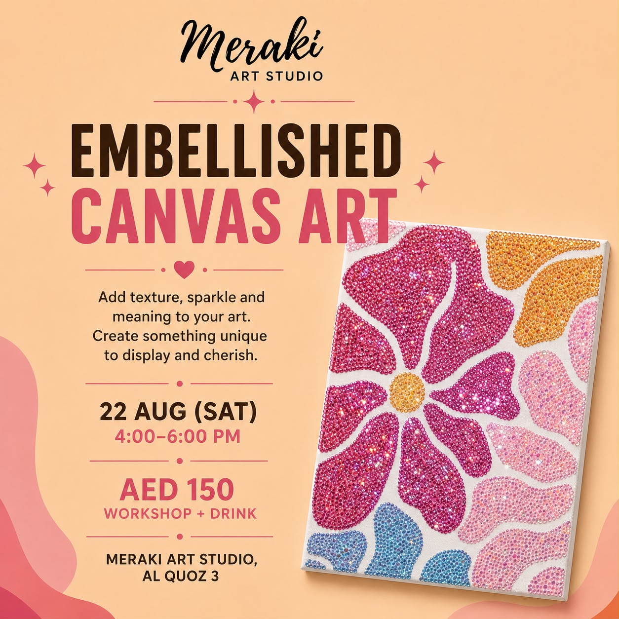 Embellished Canvas Art