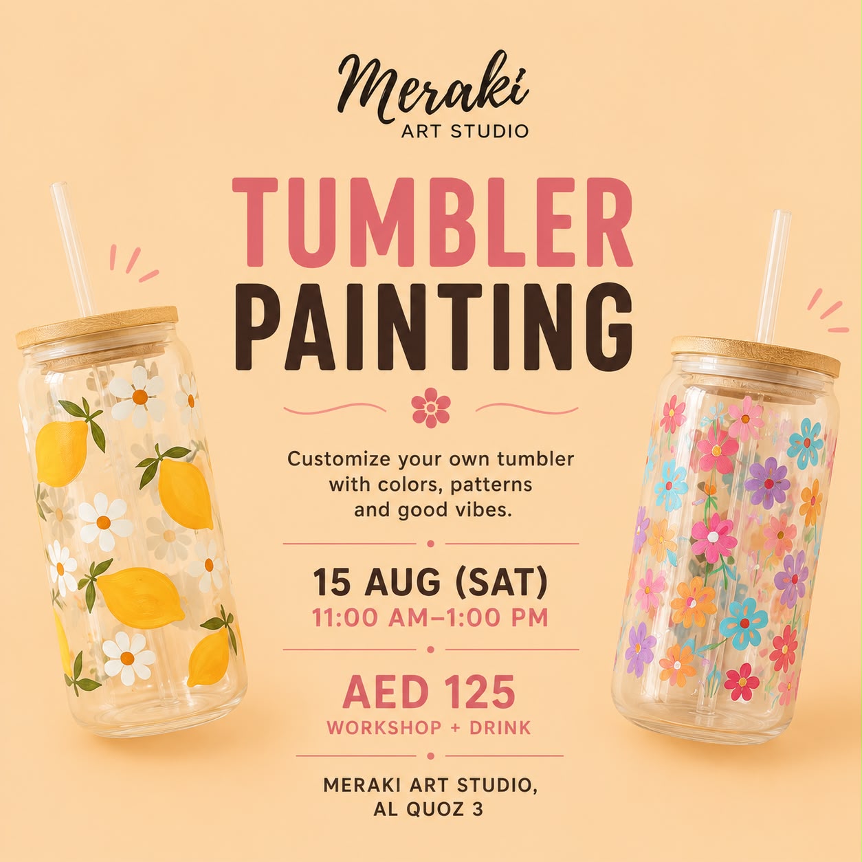 Glass Tumbler Painting
